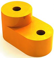 Изолятор угловой DEKraft ИУ-101 для установки нулевой шины желтый картинка 